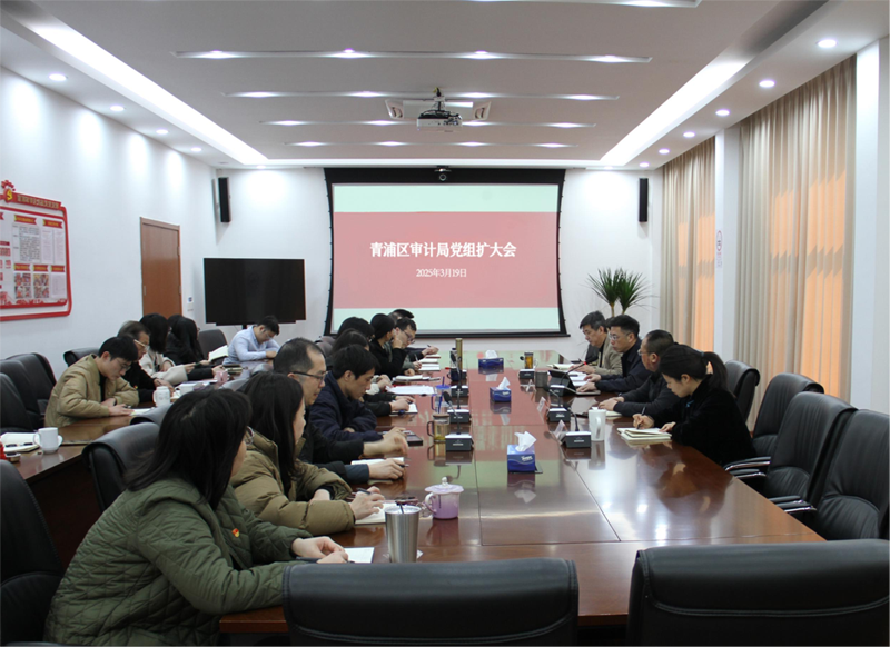 青浦区审计局党组扩大会议举行，研究部署深入贯彻中央八项规定精神学习教育工作