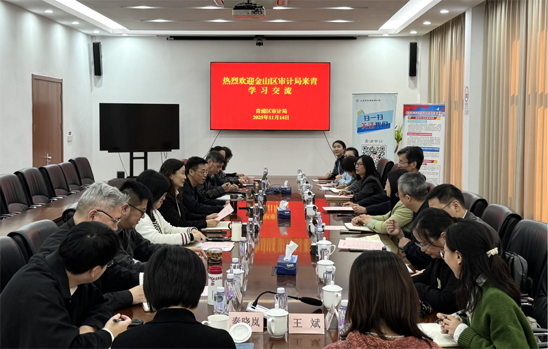 金山区审计局来青学习交流：共探审计提质增效新实践