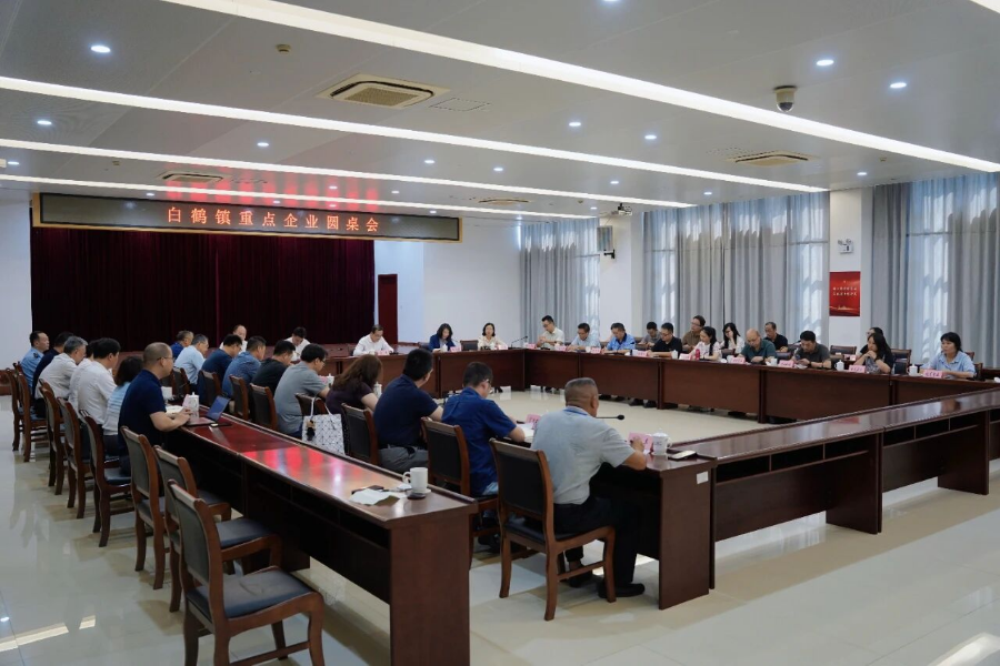 合力推动经济高质量发展，白鹤镇举行重点企业圆桌会！