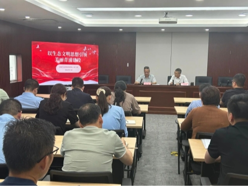 青浦区生态环境局党组书记、局长王滨讲授树立和践行正确政绩观专题党课