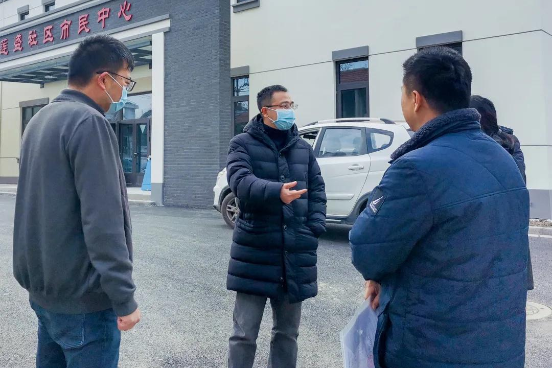 青浦区金泽镇党委副书记镇长孙茂带队开展促发展保安全大走访大排查