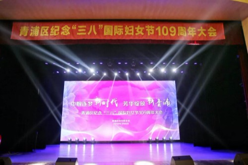 青浦区举行纪念三八国际妇女节109周年大会