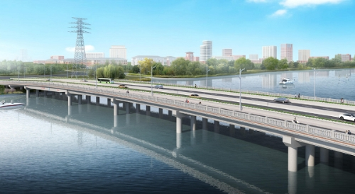 练西公路北横港大桥施工成果纪实