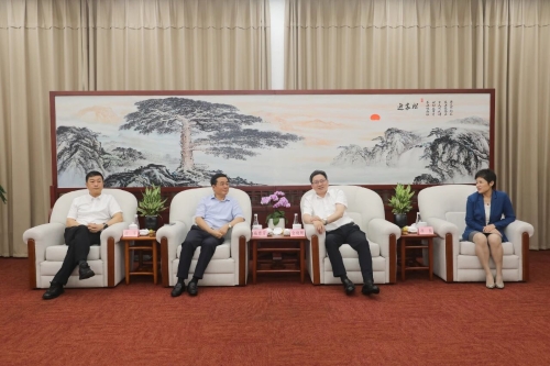 金晓明会见绍兴市党政代表团一行