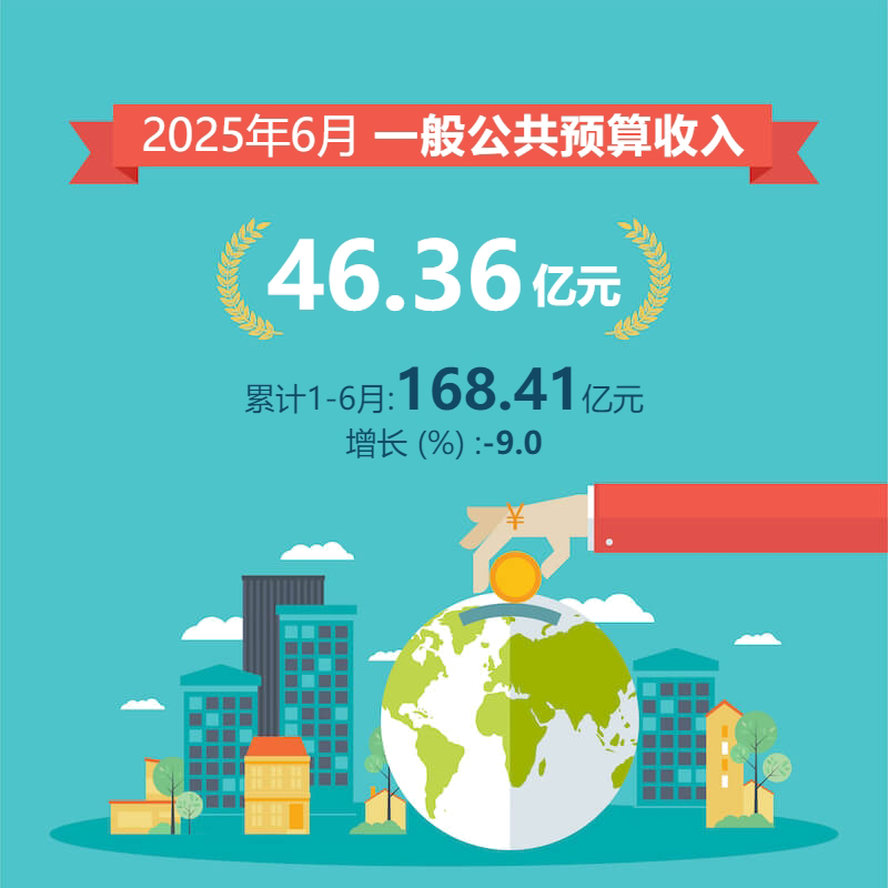 2025年6月一般公共预算收入