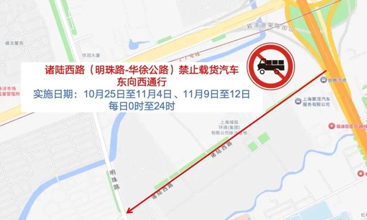 2025年第八届中国国际进口博览会期间交通管制通告