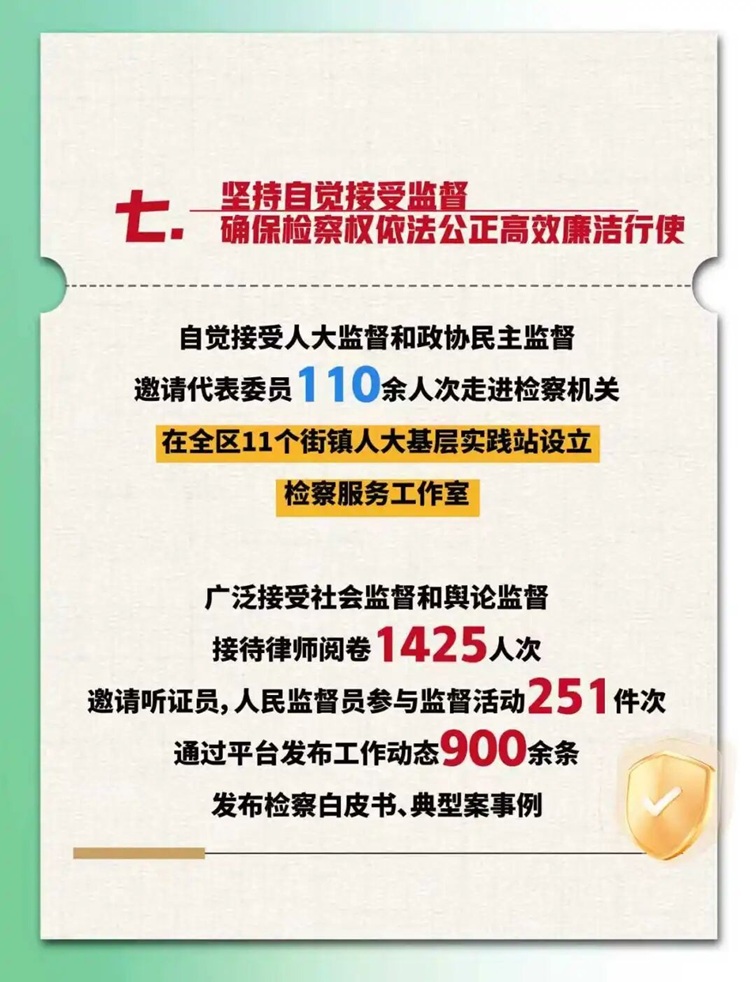 2025年青浦区人民检察院工作报告