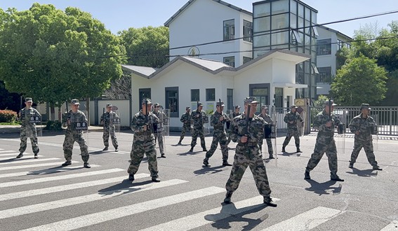 进博一线再“集结”,退役军人展风采 进博一线再“集结”,退役军人展风采
