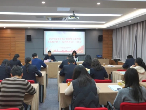 区医保局召开2025年度领导班子和领导干部述职测评暨干部选拔任用“一报告两评议”会议