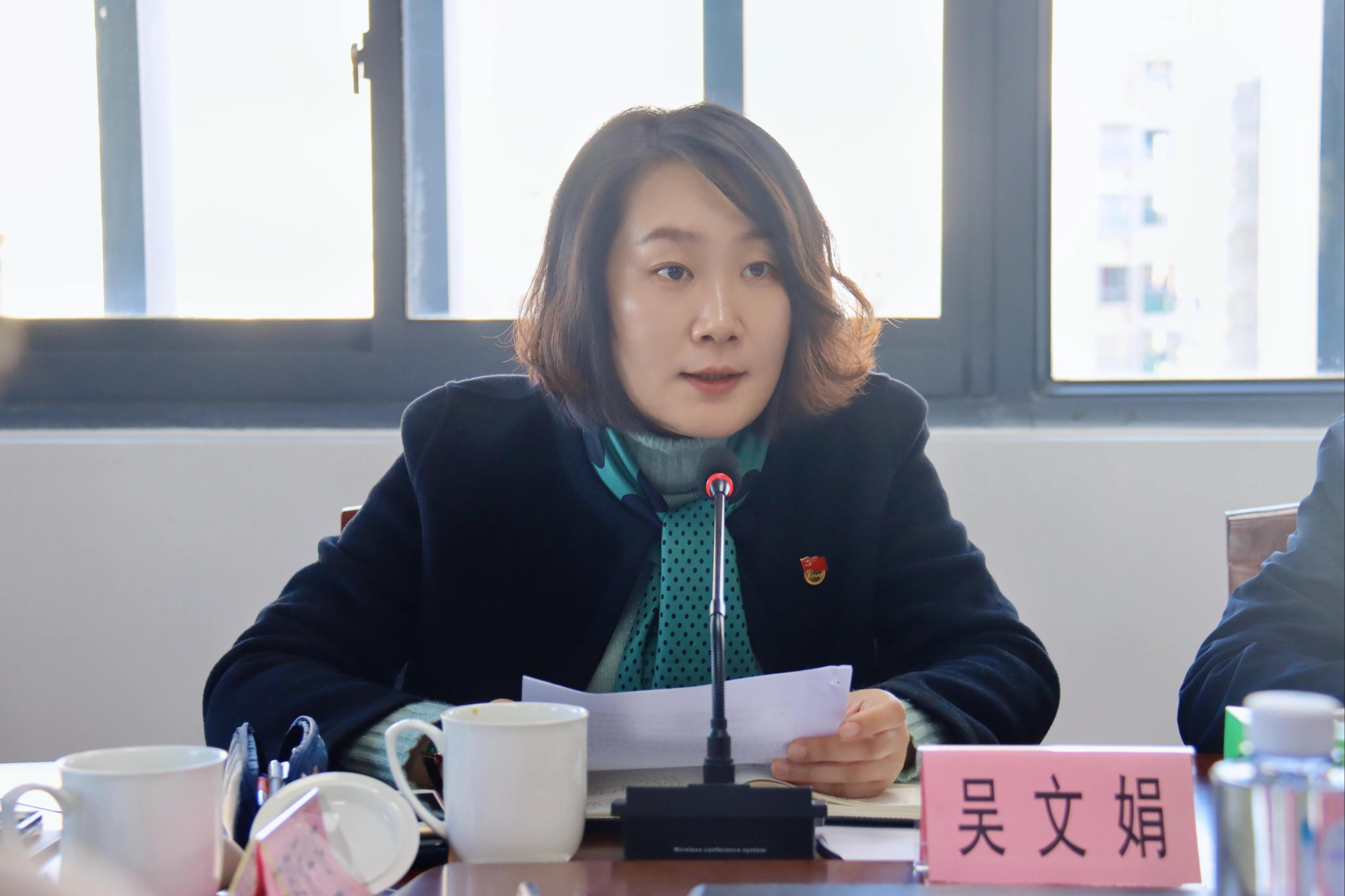 吴文娟就全镇安全隐患排查工作督察情况进行了通报.