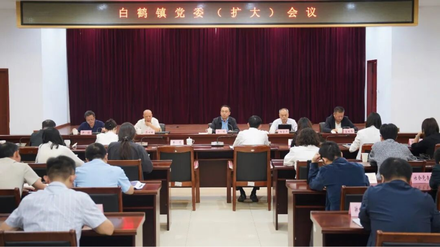 白鹤镇召开党委（扩大）会，专题部署“四为”干部学习讨论工作
