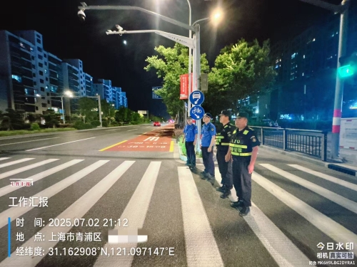 【“雷霆”3号】青浦区盈浦城管：渣土治理不停歇 夜间巡查“不打烊”
