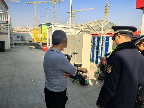 青浦区金泽城管：电动自行车检查 筑牢节前安全防线