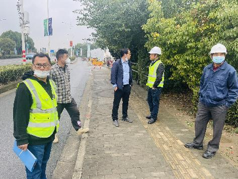区道运中心有序推进外青松公路整治工程实施.png