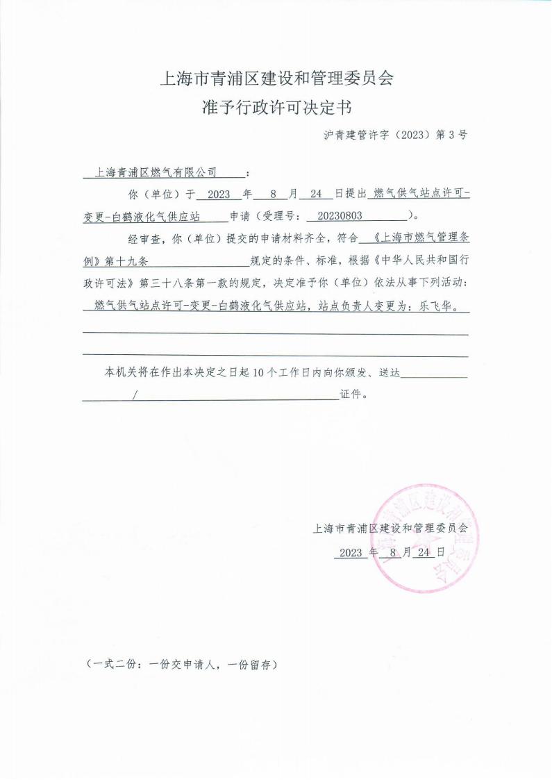 上海市青浦区建设和管理委员会准予行政许可决定书.jpg