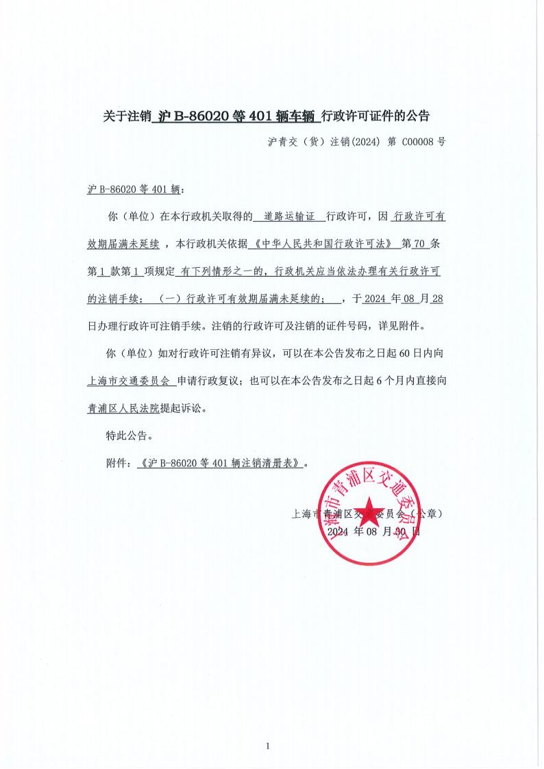 沪B-86020等401辆车辆注销道路运输许可证_00.jpg