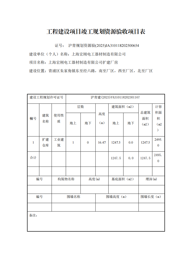 沪青规划资源验(2025)JA310118202500654验收项目表_00.png