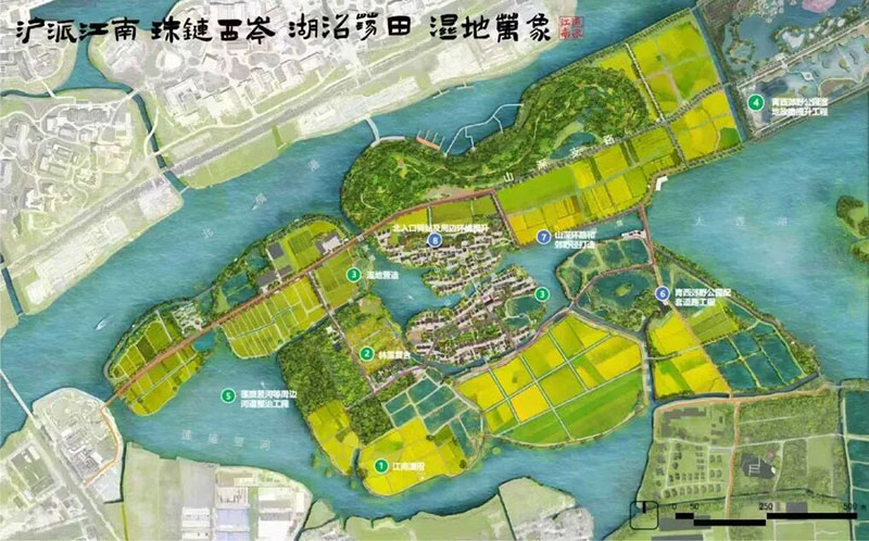 市规资局许健、李玉梅副局长赴青调研“沪派江南”金泽西岑单元首发区建设