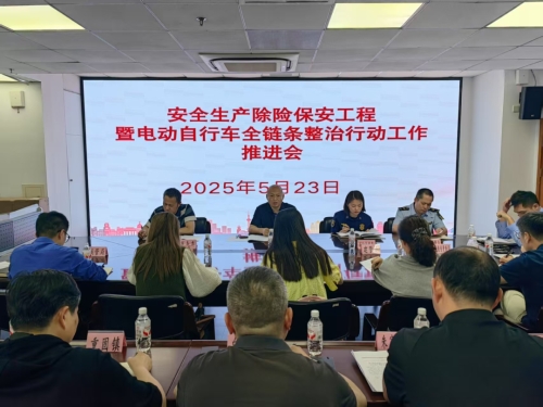 青浦区召开安全生产除险保安工程暨电动自行车全链条整治行动工作推进会