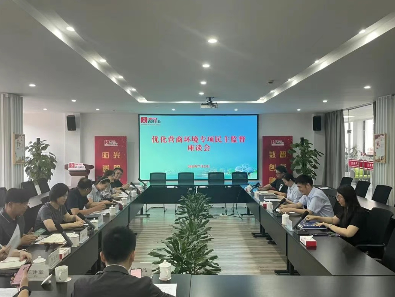 民进青浦区总支赴区政务办开展优化营商环境专项民主监督调研