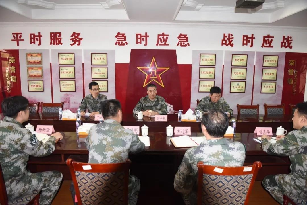 周夕根少将调研青浦区党管武装工作