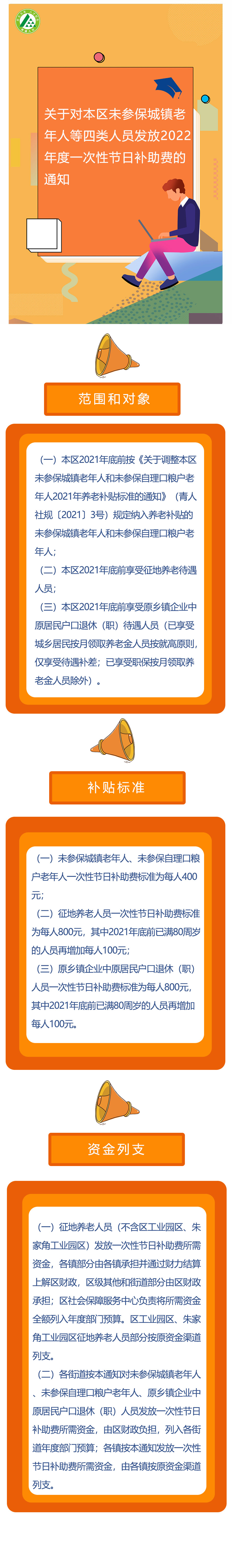 青人社规〔2022〕1号 关于对本区未参保城镇老年人等四类人员发放2022年度一次性节日补助费的通知.jpg