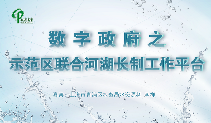 数字政府之示范区联合河湖长制工作平台
