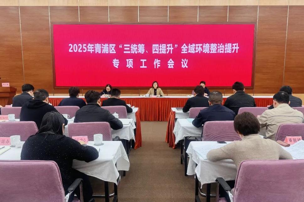 全力改善城市容貌，提升城市品质！2025年青浦区“三统筹、四提升”全域环境整治提升专项工作会议举行