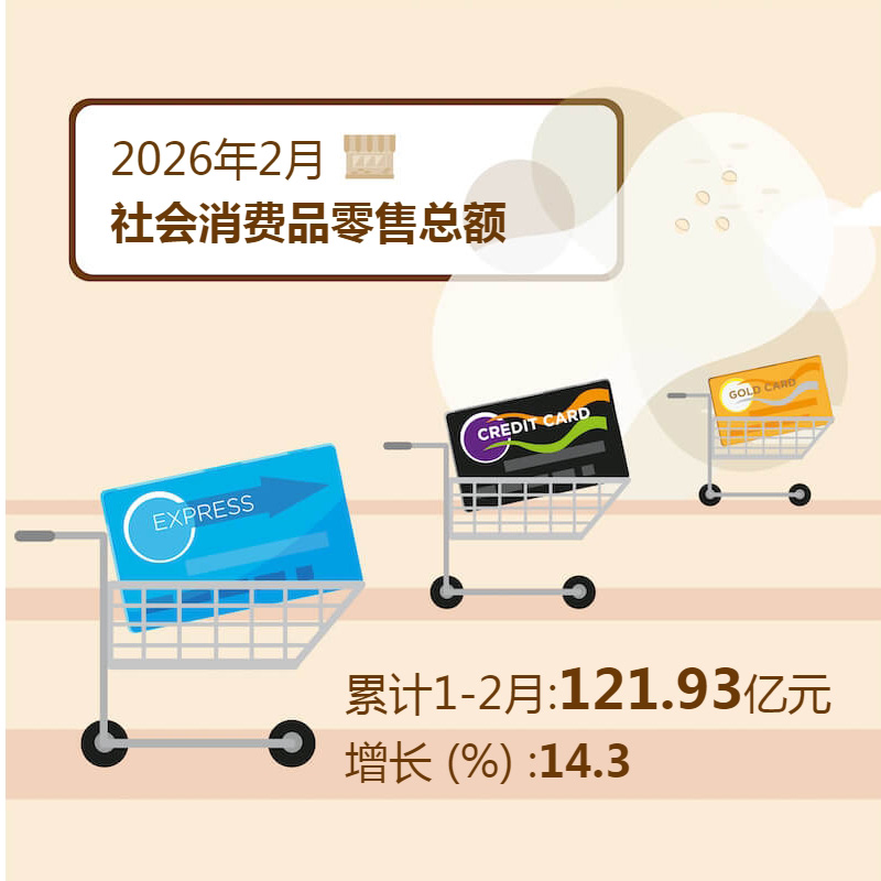 2026年2月社会消费品零售总额