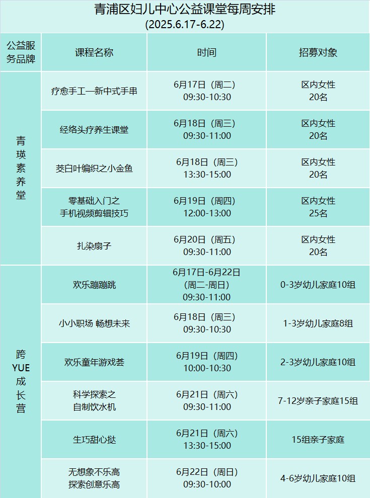 青浦区妇联活动预告：速来集合！解锁无限可能，精彩活动等你参与~