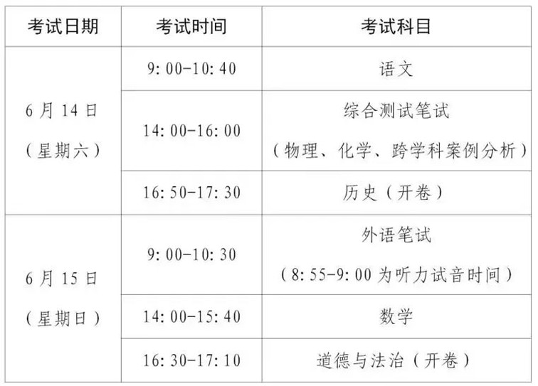 青浦区2025年中考考点周边交通管理措施