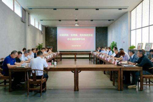 赵巷镇与青发集团、区国资委开展中心组联组学习