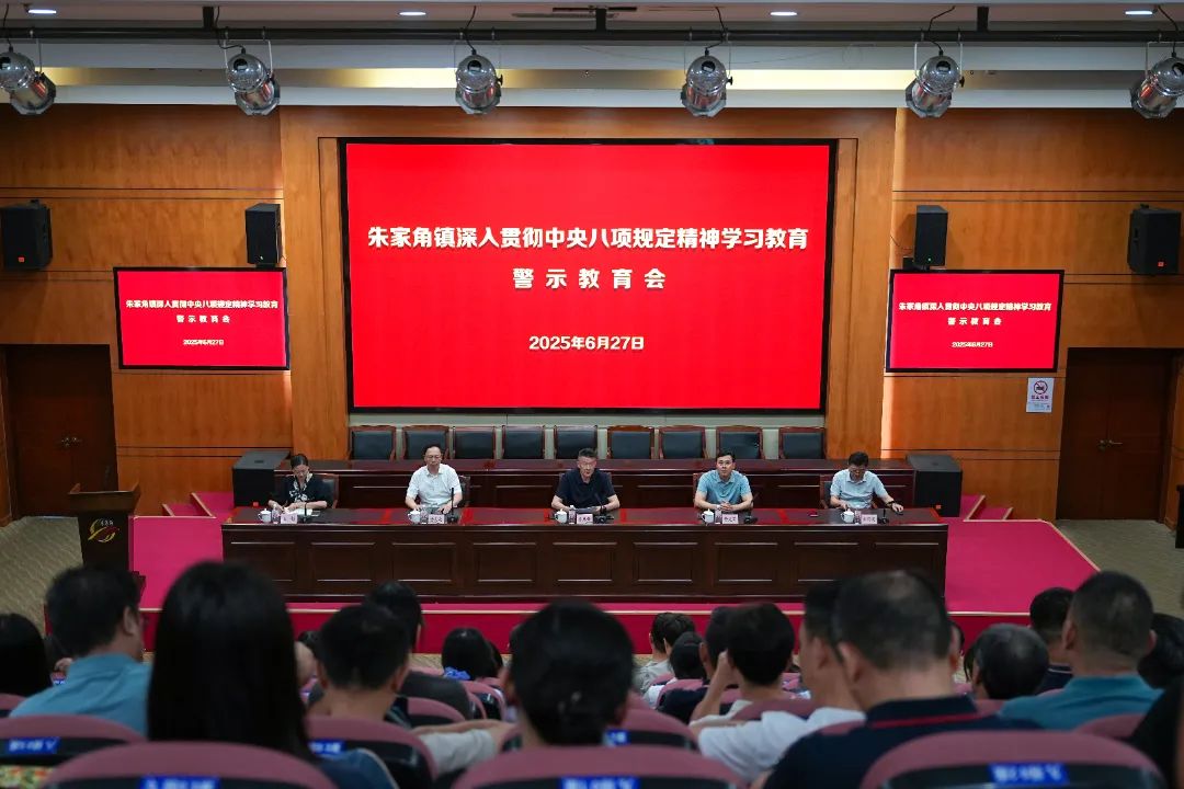 朱家角镇深入贯彻中央八项规定精神学习教育警示教育会举行